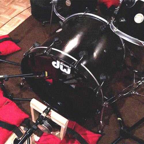 recording oak drum kit