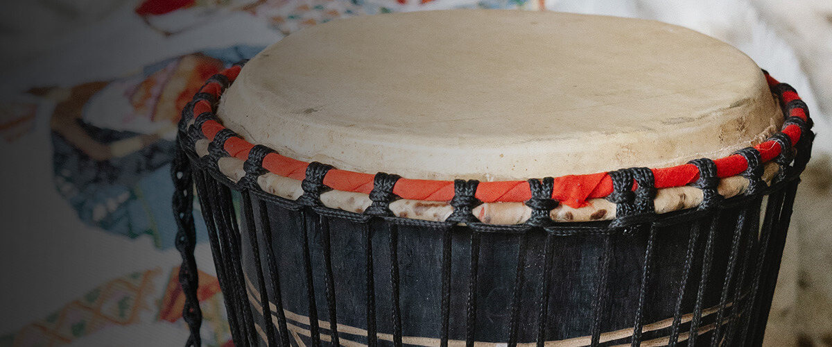 percussion drum close up