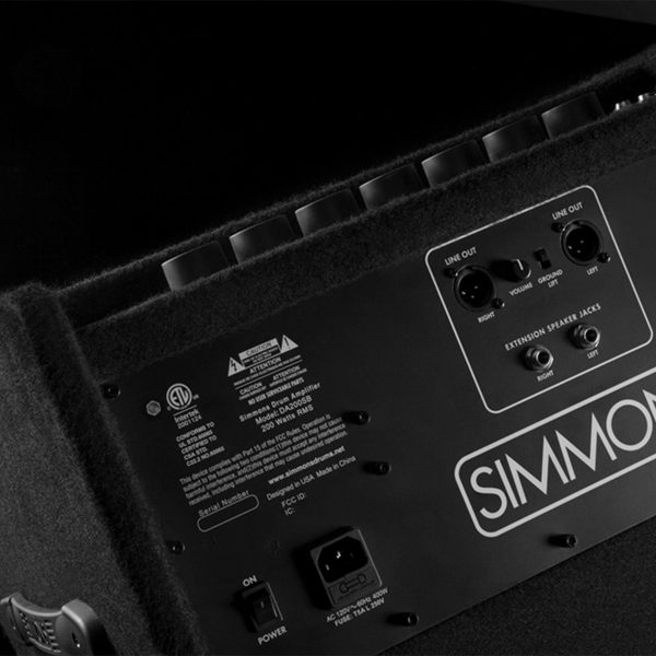 Simmons DA200SB back panel close up