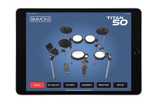 Simmons Drums 2App USB Screen