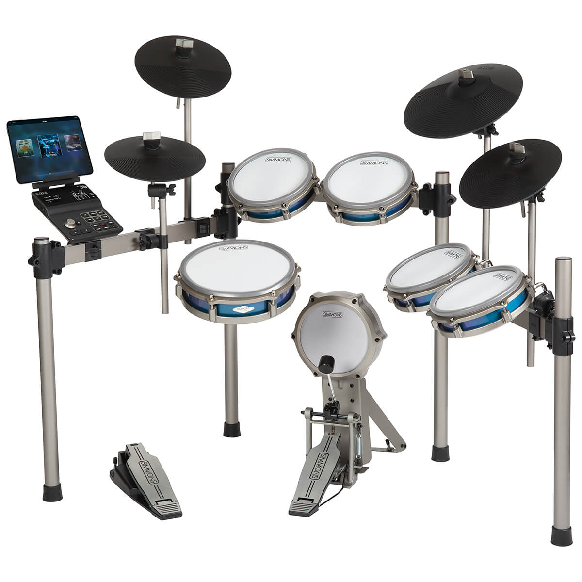 on white image of the simmons titan 70 electronic drum kit