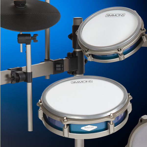 close up of the snare drum on the simmons titan 70 electronic drum kit