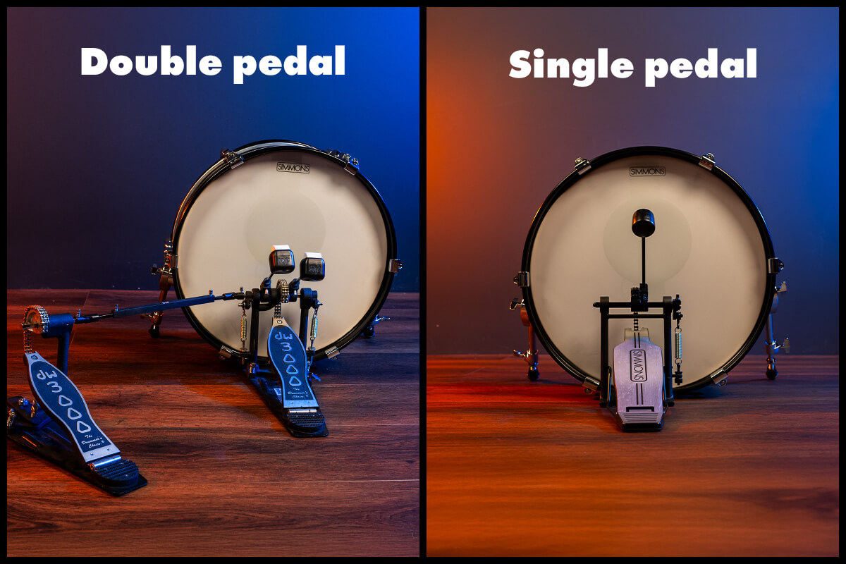 KP170 Double and single Pedal on wooden floor